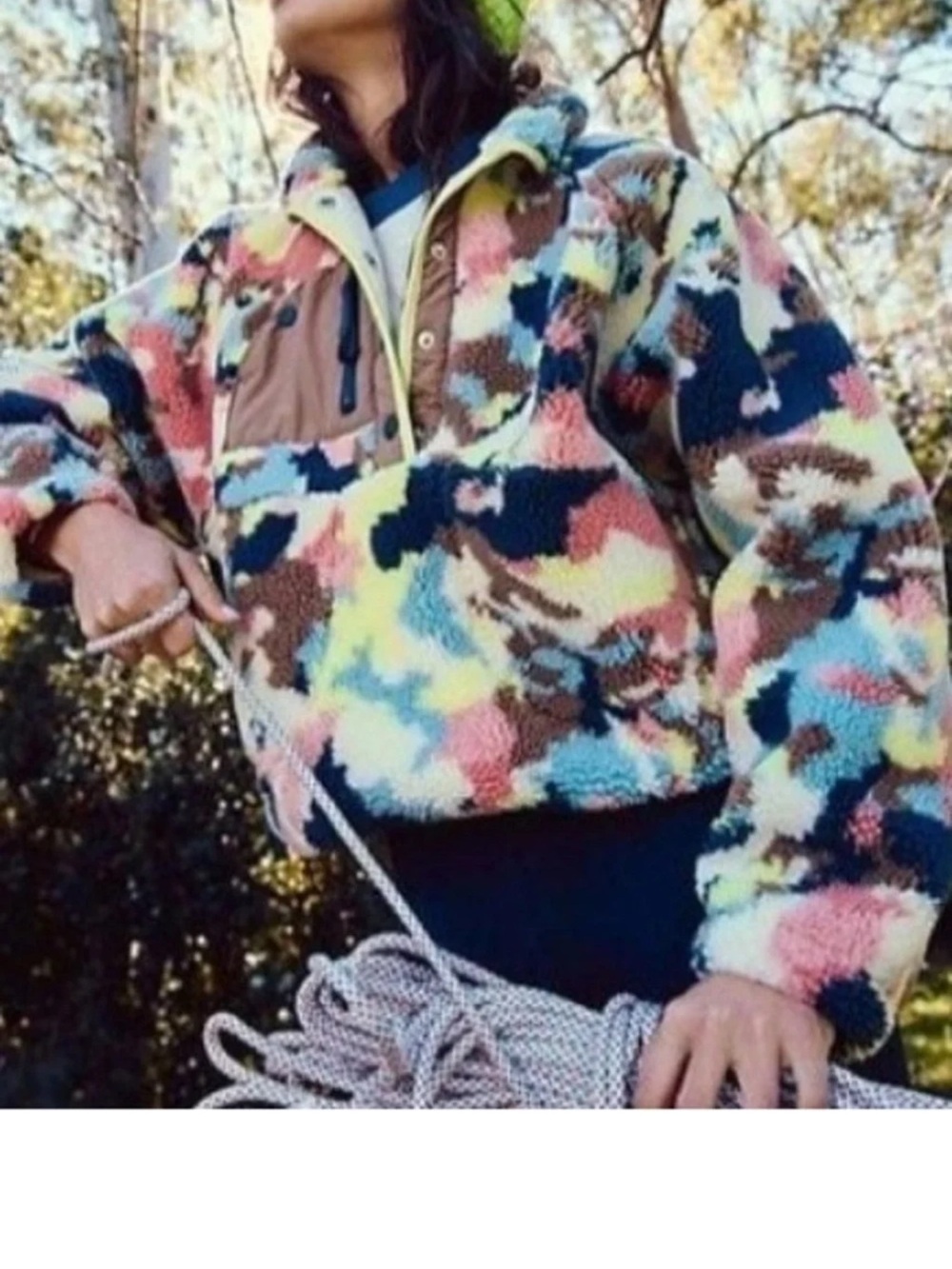 Free people Hit The Slopes printed pullover